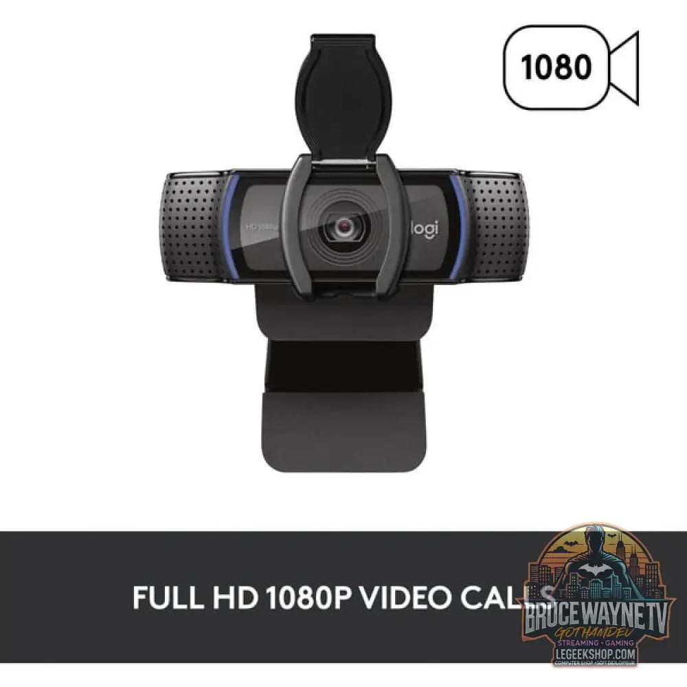 Logitech C920S HD Pro, webcam - Logitech - vue 3