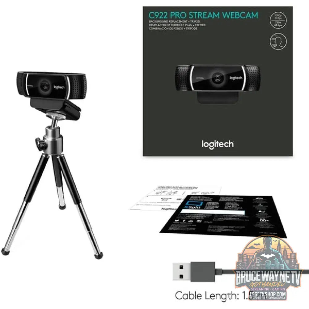Logitech C922 Pro Stream, webcam - Logitech - vue 11