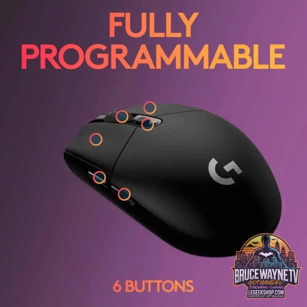 Logitech G305 LIGHTSPEED Gaming, souris gaming - vue 6