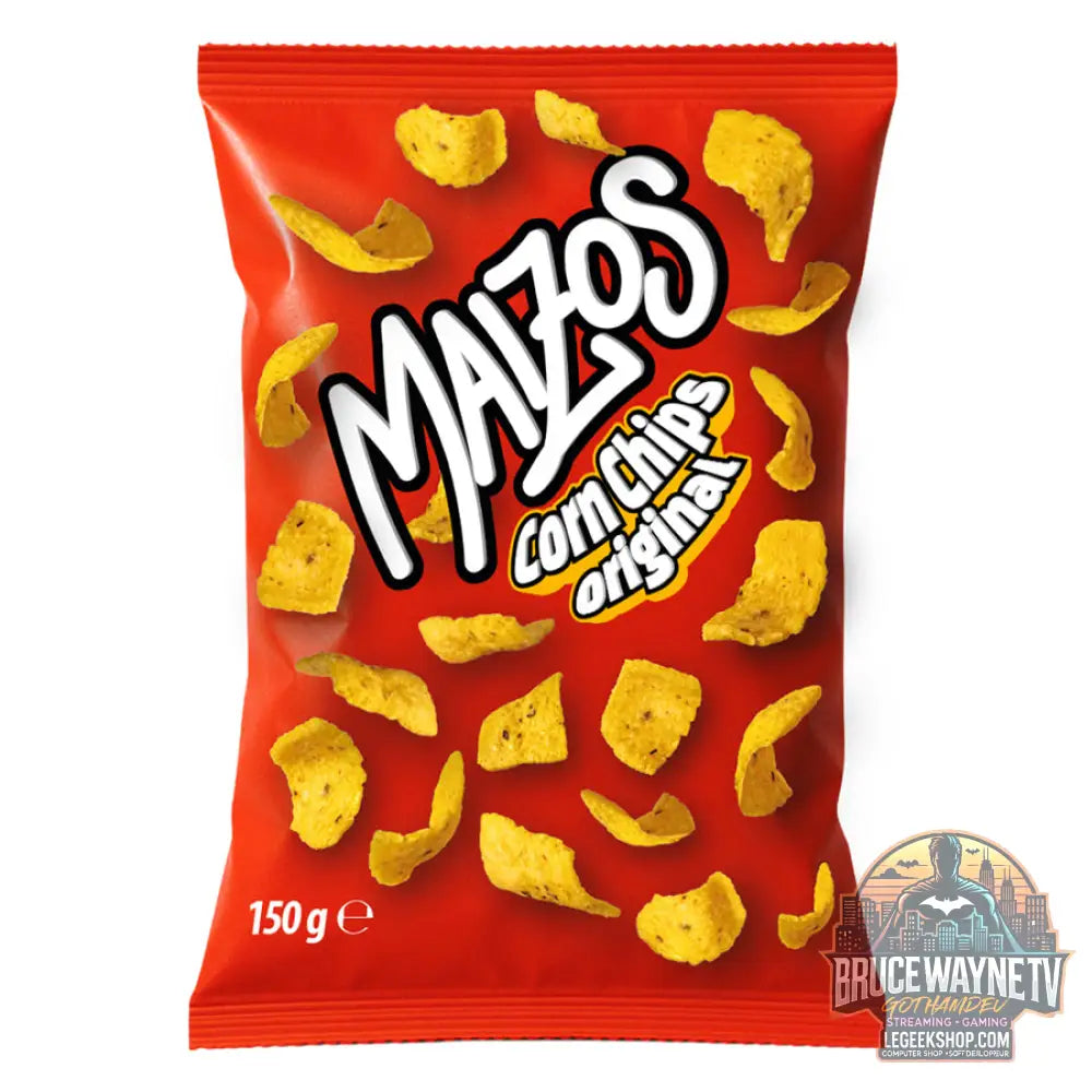 Maizos Corn Chips Original chips de maïs au goût original de 150g (Paquet de 16) - Snacks & boissons importés