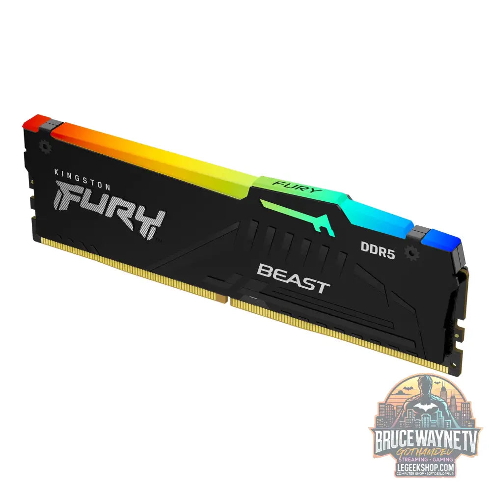 Mémoire RAM Kingston FURY Beast DDR5 RGB 8GB 16GB 32GB 5200-6800MHz Gaming XMP 3.0 - Mémoire RAM