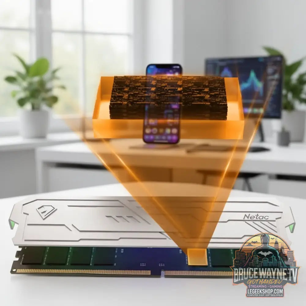 Mémoire RAM Netac Shadow Ill DDR4/DDR5… — Mémoire RAM, vue 4, LeGeekShop