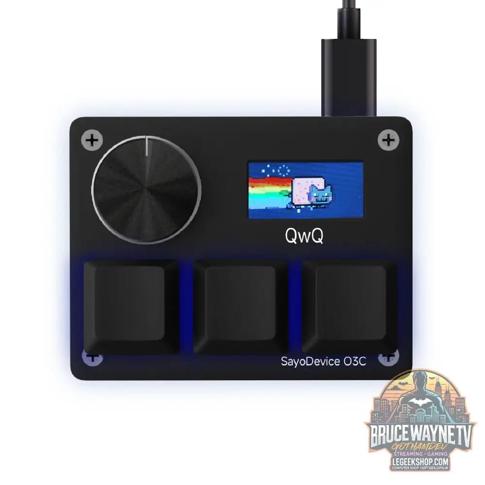 Mini Clavier Mécanique BTXETUEL SayoDevice OSU O3C – Switchs Magnétiques Roses | Écran IPS & Ultra-Vitesse - Clavier
