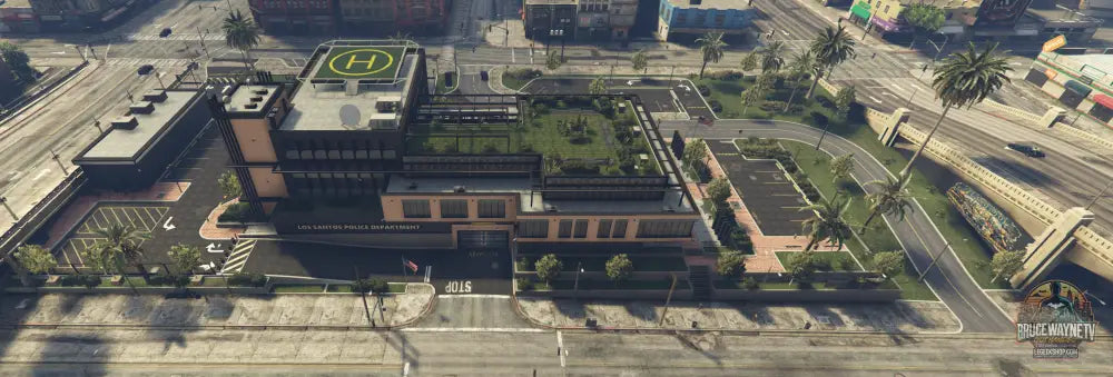 Mission Row Police Department — FiveM MLO, vue 2, LeGeekShop