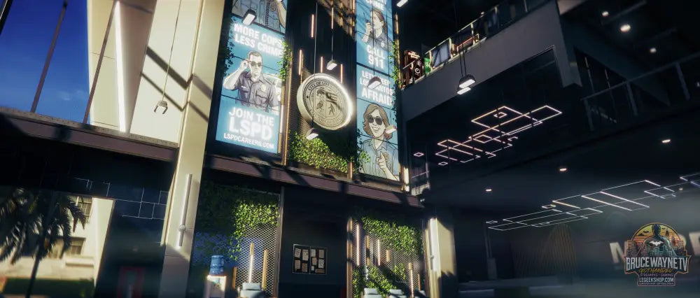 Mission Row Police Department — FiveM MLO, vue 2, LeGeekShop