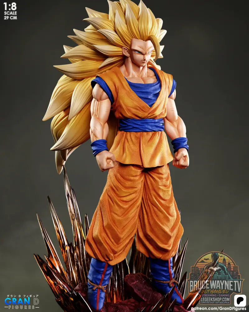 Modèle 3D Goku SSJ3 Fichier STL Impression 3D Dragon Ball - Modèle 3D STL