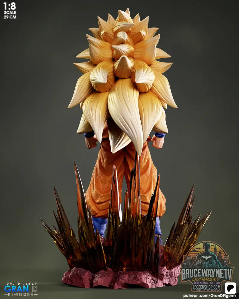 Modèle 3D Goku SSJ3 Fichier STL Impression 3D Dragon Ball - Modèle 3D STL