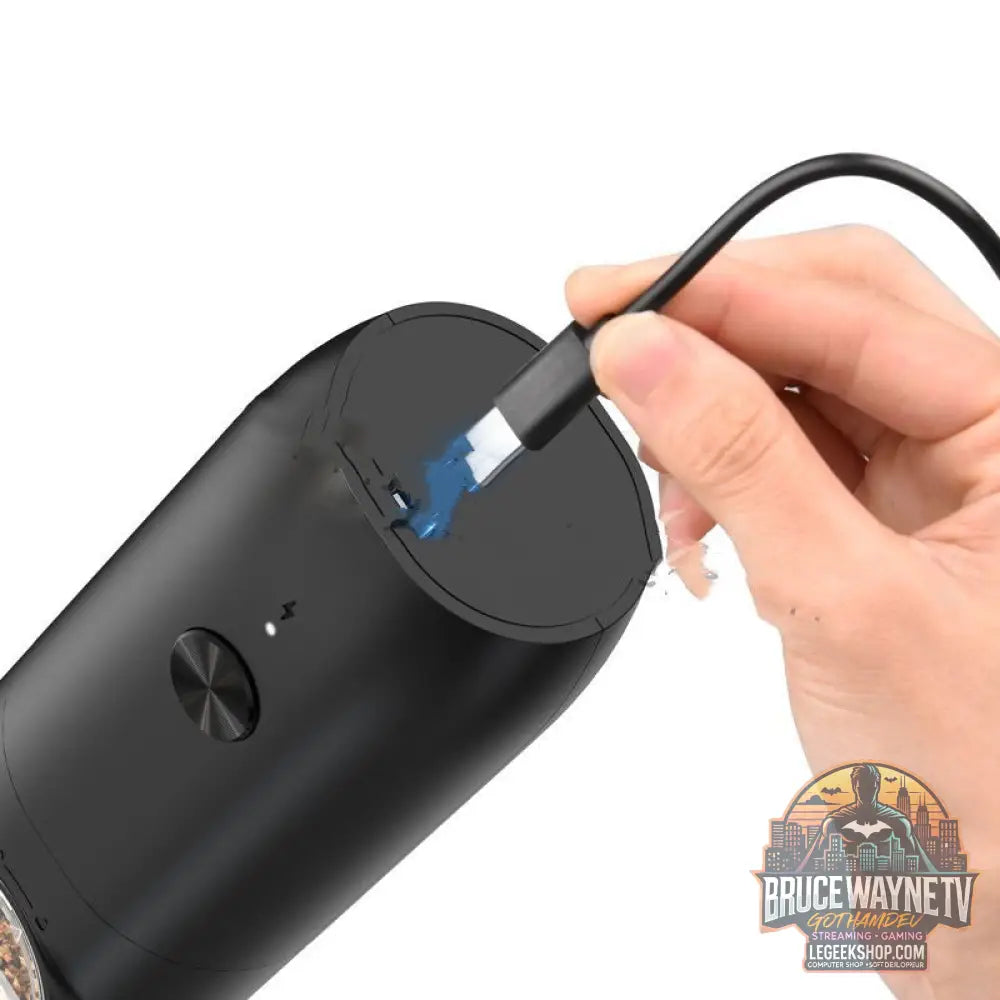Moulin à Sel et Poivre Électrique Inox Rechargeable - Moulin Électrique