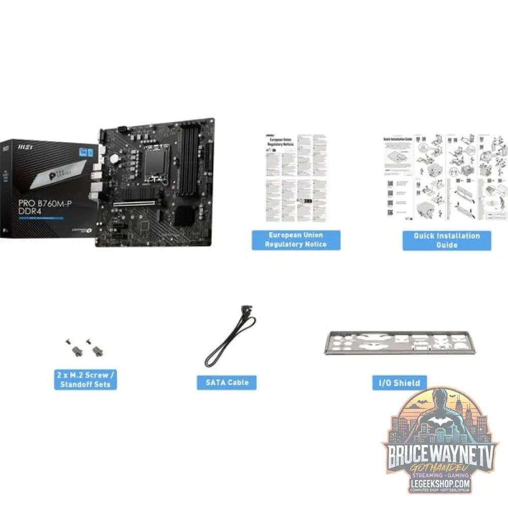 MSI B760M-P DDR4, carte mère - MSI - vue 12