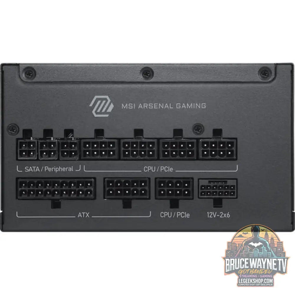 MSI MAG A1000PLS PCIE5 1000W, alimentation PC - MSI - vue 2