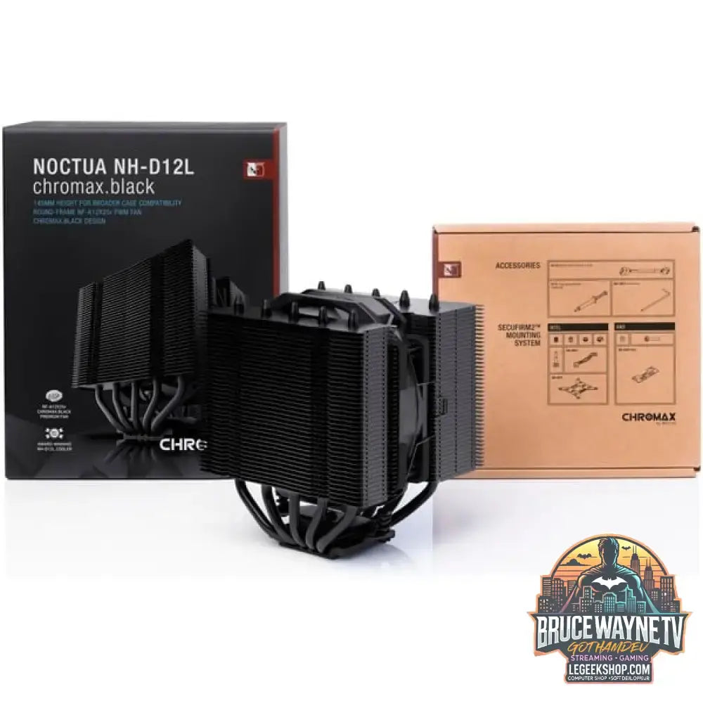 Noctua Noctua NH-D12L chromax.black, CPU-Kühler schwarz - Noctua - vue 4