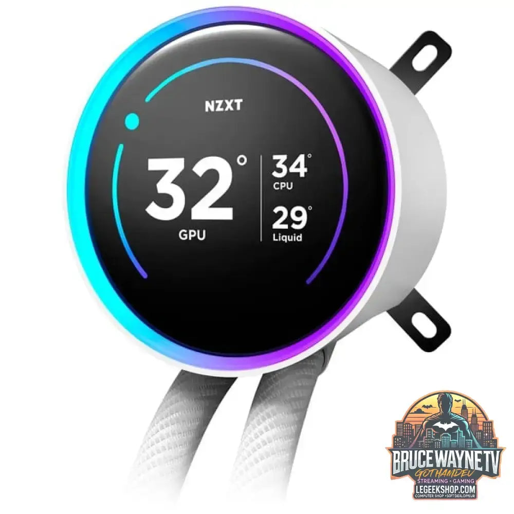 NZXT Kraken Elite 360 RGB 360 mm, Wasserkühlung weiß - NZXT - vue 5