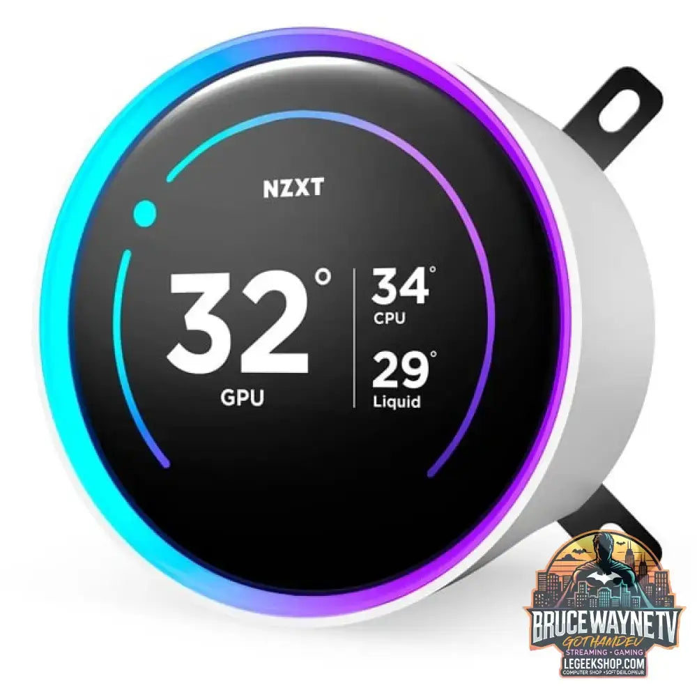 NZXT Kraken Elite 360 RGB 360 mm, Wasserkühlung weiß - NZXT - vue 4