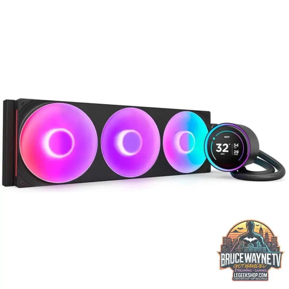 NZXT Kraken Elite 420 RGB 420 mm, Wasserkühlung schwarz - NZXT - vue 2