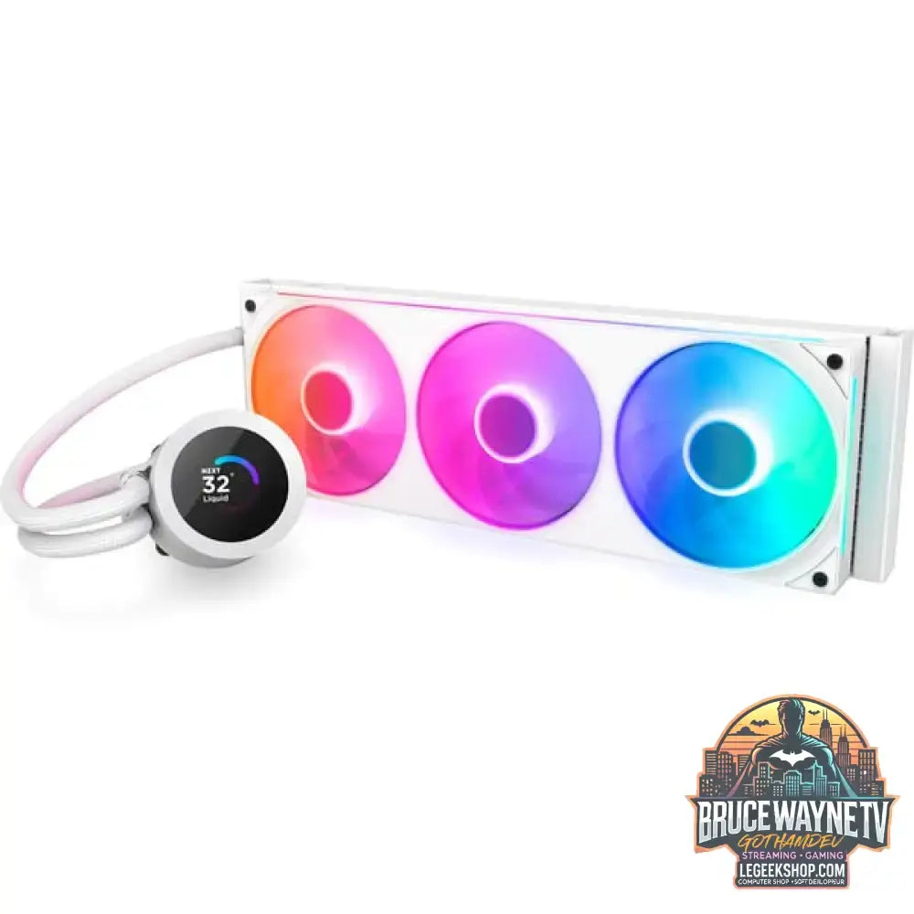 NZXT Kraken Plus RGB 360, Wasserkühlung weiß - NZXT - vue 3
