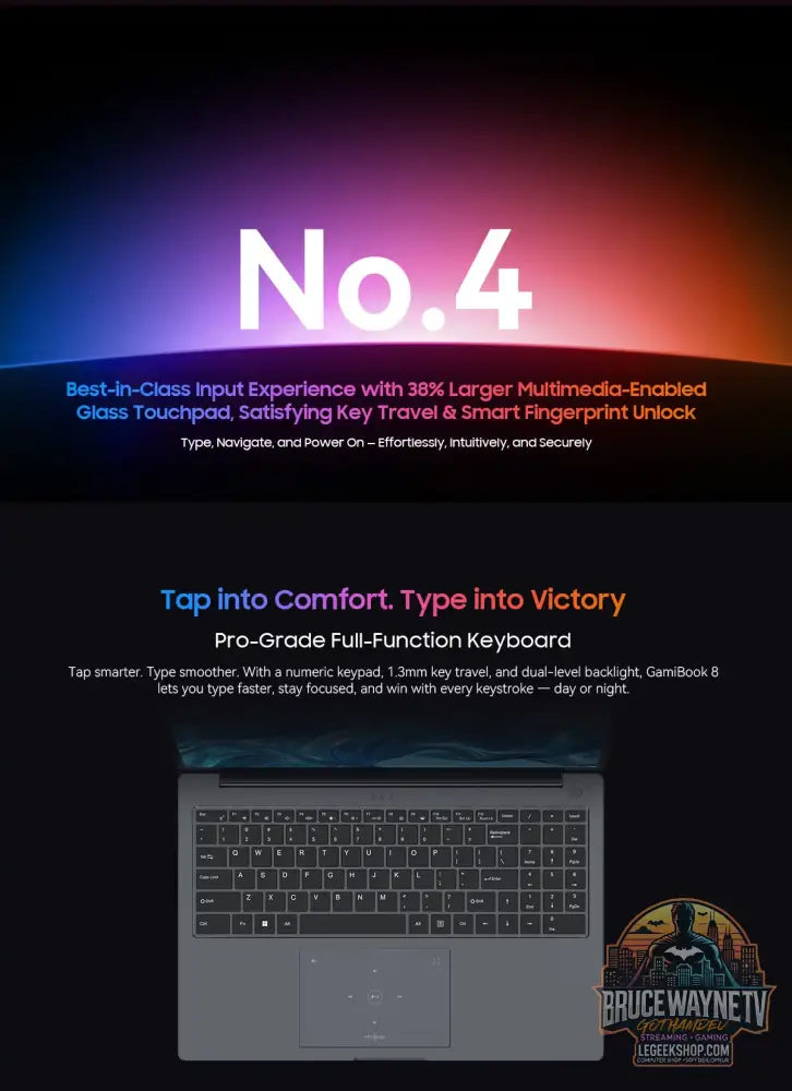 Ordinateur portable Blackview GamiBook 8 AMD R7 7735HS 16 pouces 16 Go RAM DDR5 512 Go SSD - Ordinateur portable Gaming