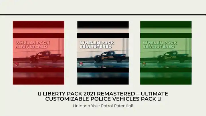 🚓 LIBERTY PACK 2021 REMASTERED – Ultimate Customizable Police Vehicles Pack 🚓 by@Outfy