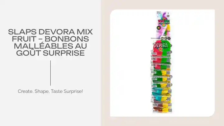 Slaps Devora Mix Fruit – Bonbons Malléables au Goût Surprise by@Outfy