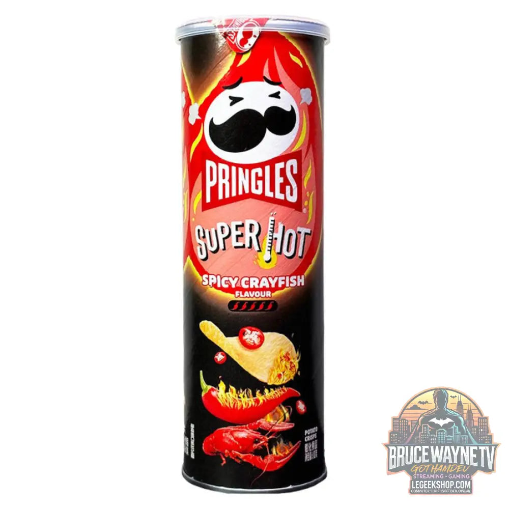 Pringles Spicy Crayfish chips épicées au goût de crevettes de 110g (Paquet de 20) - Snacks & boissons importés