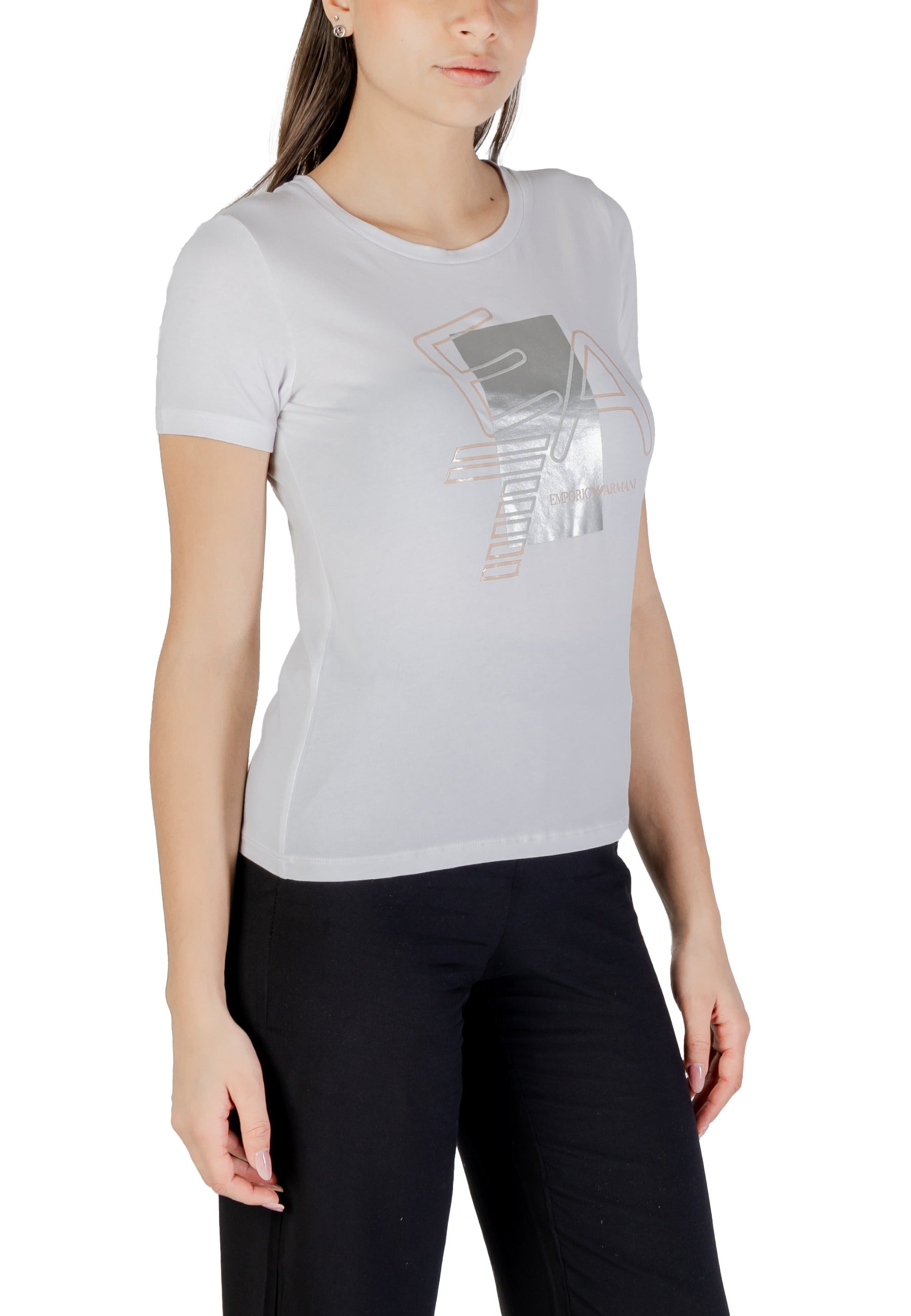 Ea7 T-shirt femme — white