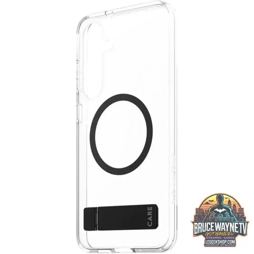 PanzerGlass Kickstand Case, Handyhülle transparent/schwarz, Samsung Galaxy S25+, QI-kompatibel - PanzerGlass - vue 2