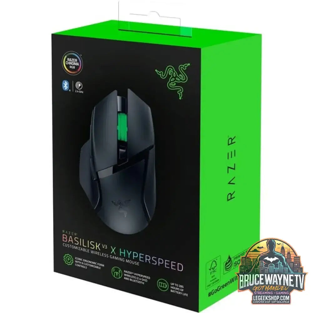 Razer Basilisk V3 X Hyperspeed, souris gaming - vue 8