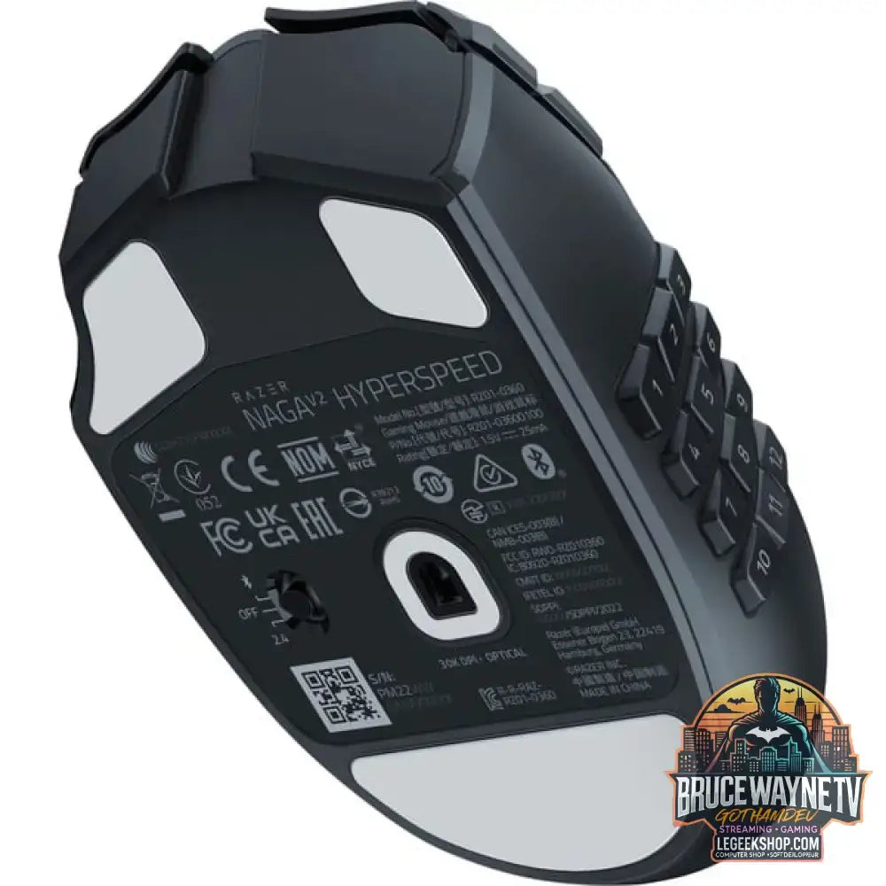 Razer Naga V2 HyperSpeed, souris gaming - vue 8