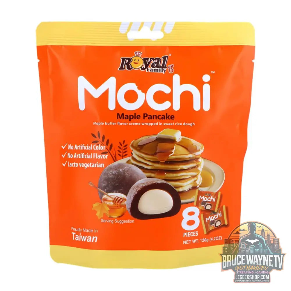 Royal Family Maple Pancake Mochi mochi au goût de sirop d’érable de 120g (Pack de 12) - Snacks & boissons importés