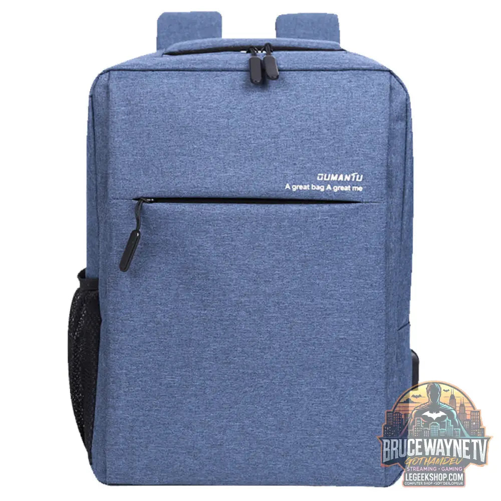Sac Dos Ordinateur Portable Imperméable Antichoc USB - Lblue / 14inch - Sac Ordinateur