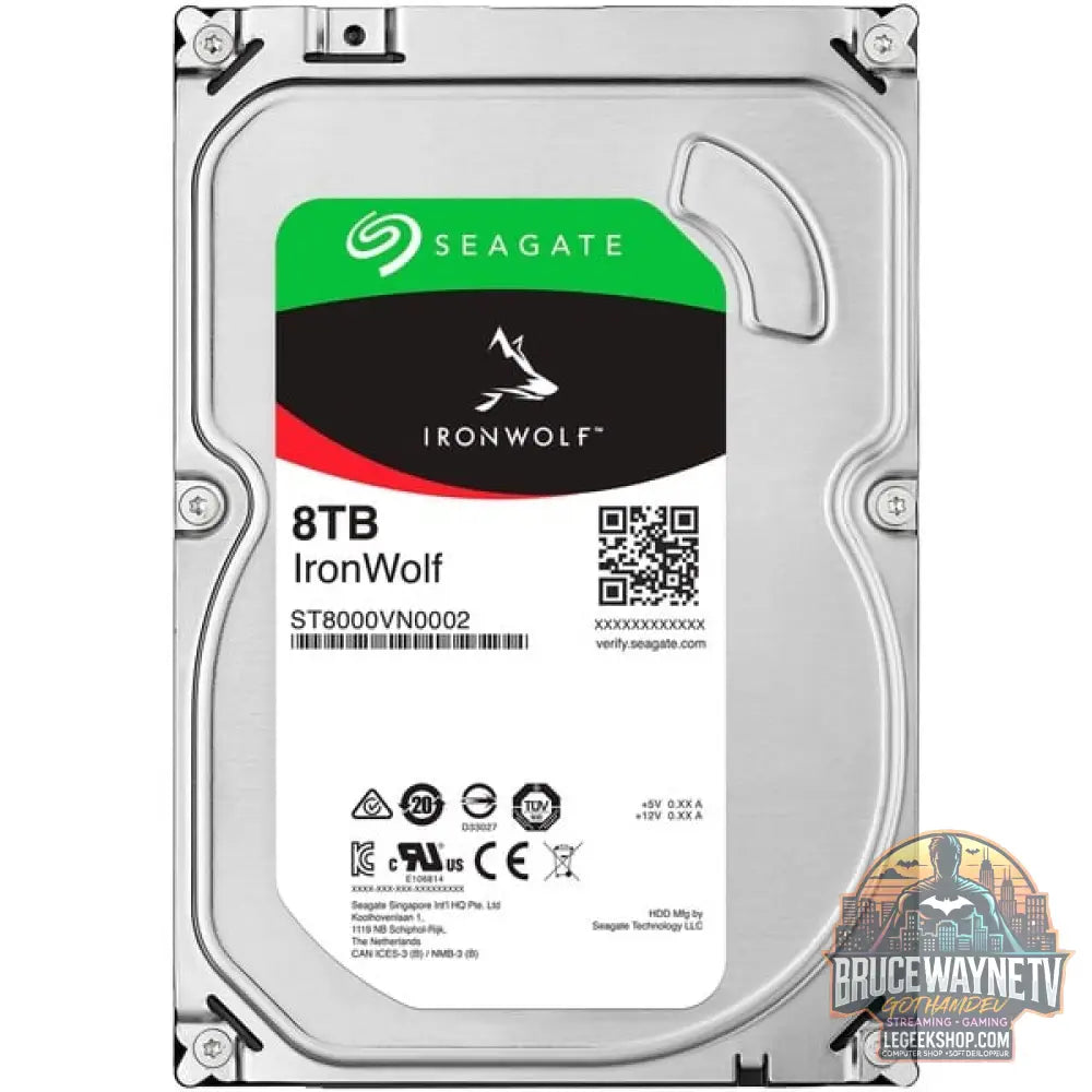 Seagate IronWolf NAS 8 TB CMR SilentWolf, Festplatte SATA 6 Gb/s, 3,5" - Seagate - vue 2