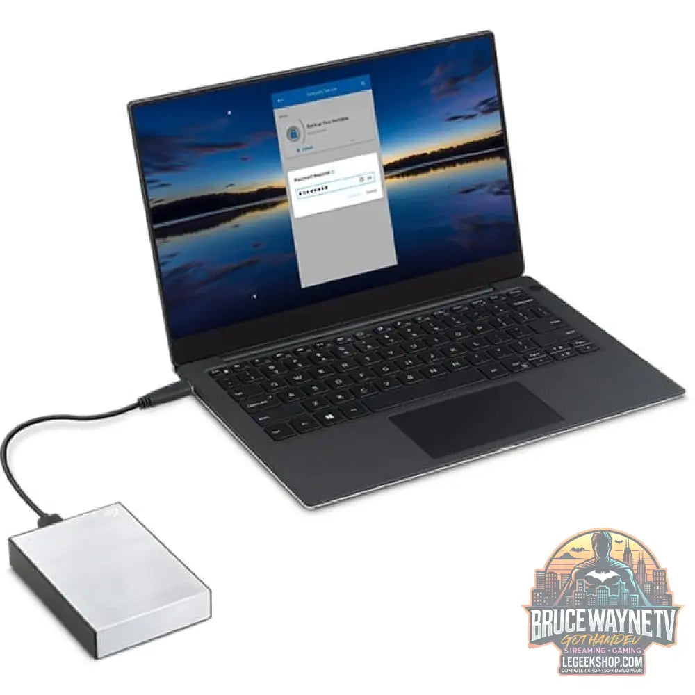 Seagate One Touch avec Kennwort 4 TB, Externe Festplatte argent, Micro-USB-B 3.2 Gen 1 (5 Gbit/s) - Seagate - vue 13