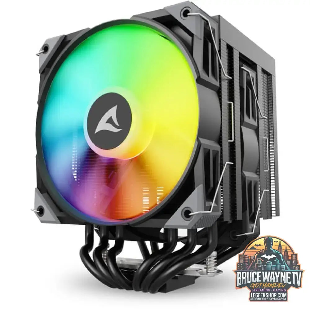 Sharkoon A60 RGB, CPU-Kühler schwarz, 120 mm - Sharkoon - vue 3