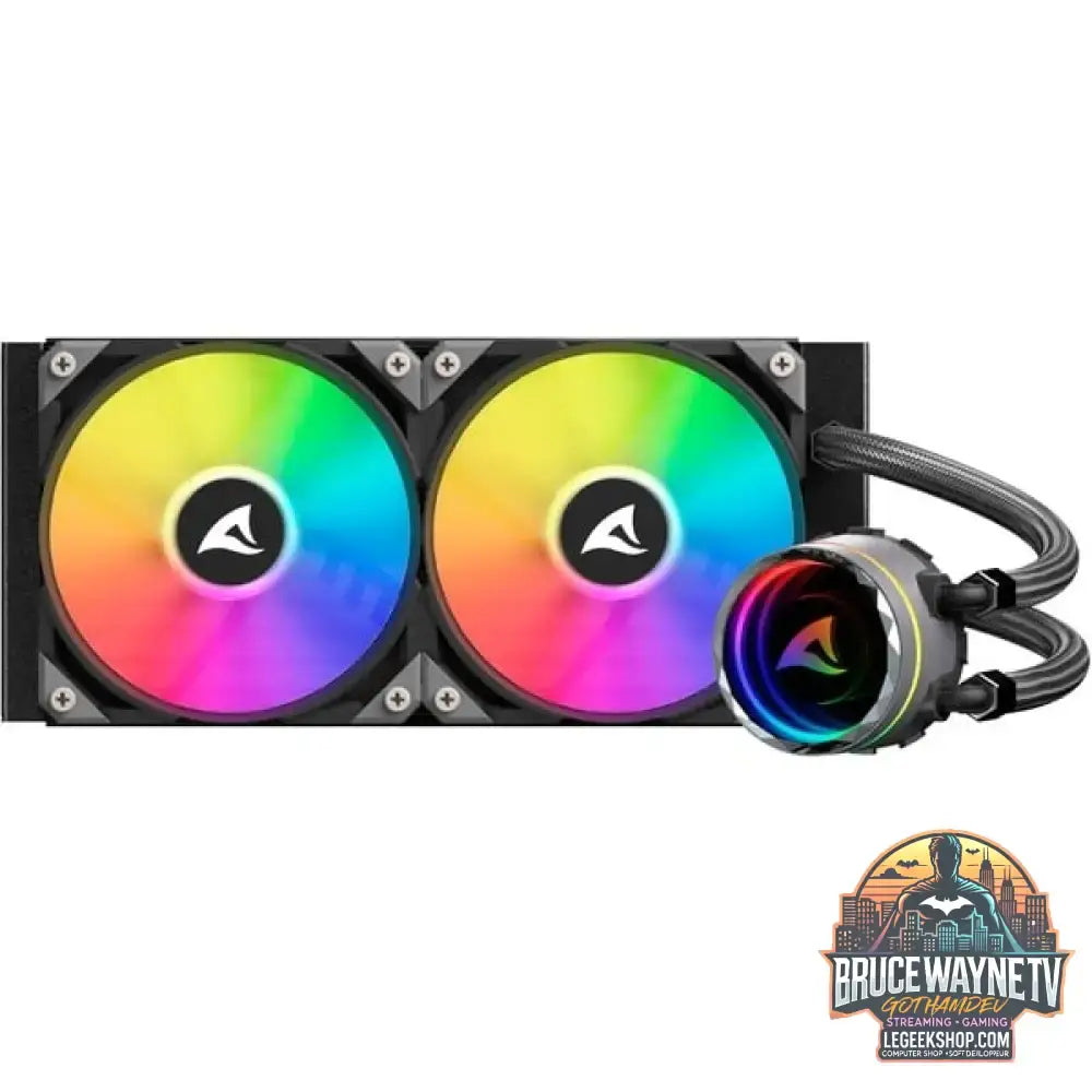 Sharkoon S80 RGB AIO 240mm, Wasserkühlung schwarz - Sharkoon - vue 9