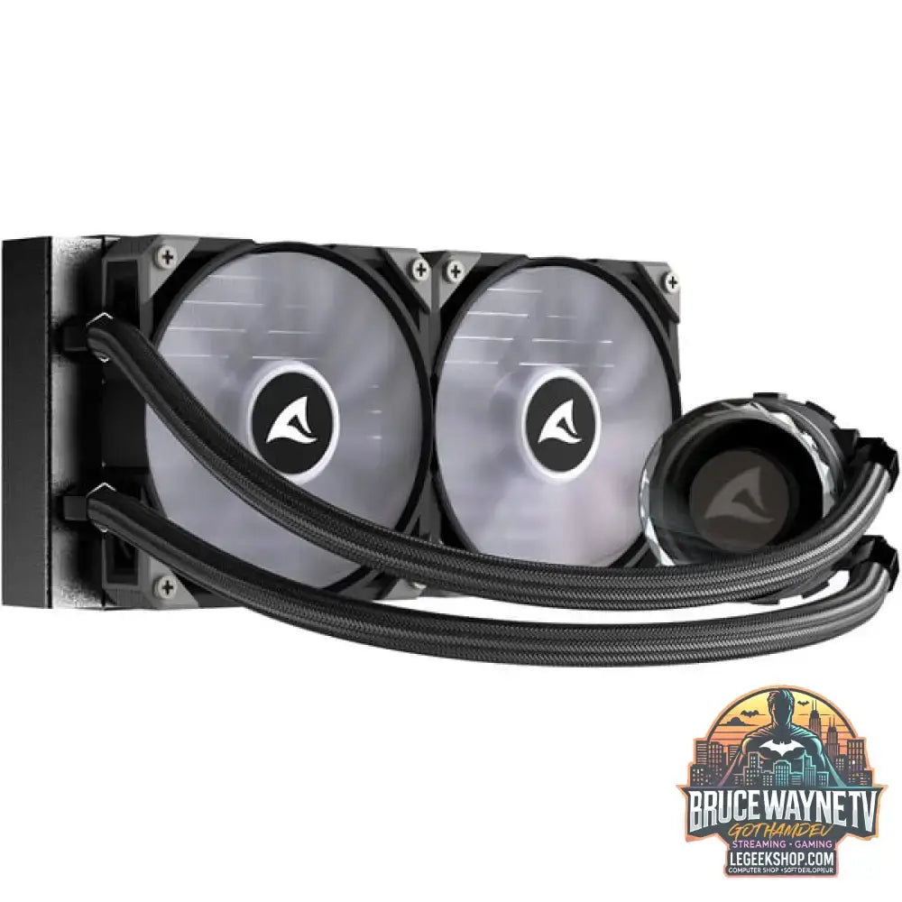 Sharkoon S80 RGB AIO 240mm, Wasserkühlung schwarz - Sharkoon - vue 5