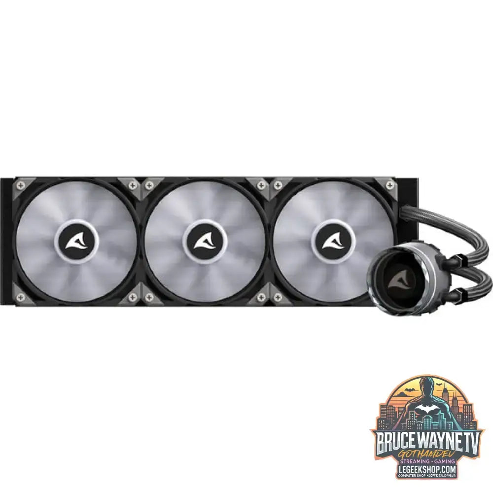 Sharkoon S90 RGB AIO 360mm, Wasserkühlung schwarz - Sharkoon - vue 8