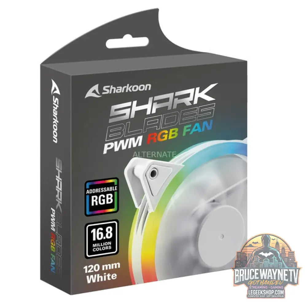 Sharkoon SHARK Blades PWM RGB Fan, Gehäuselüfter - Sharkoon - vue 5