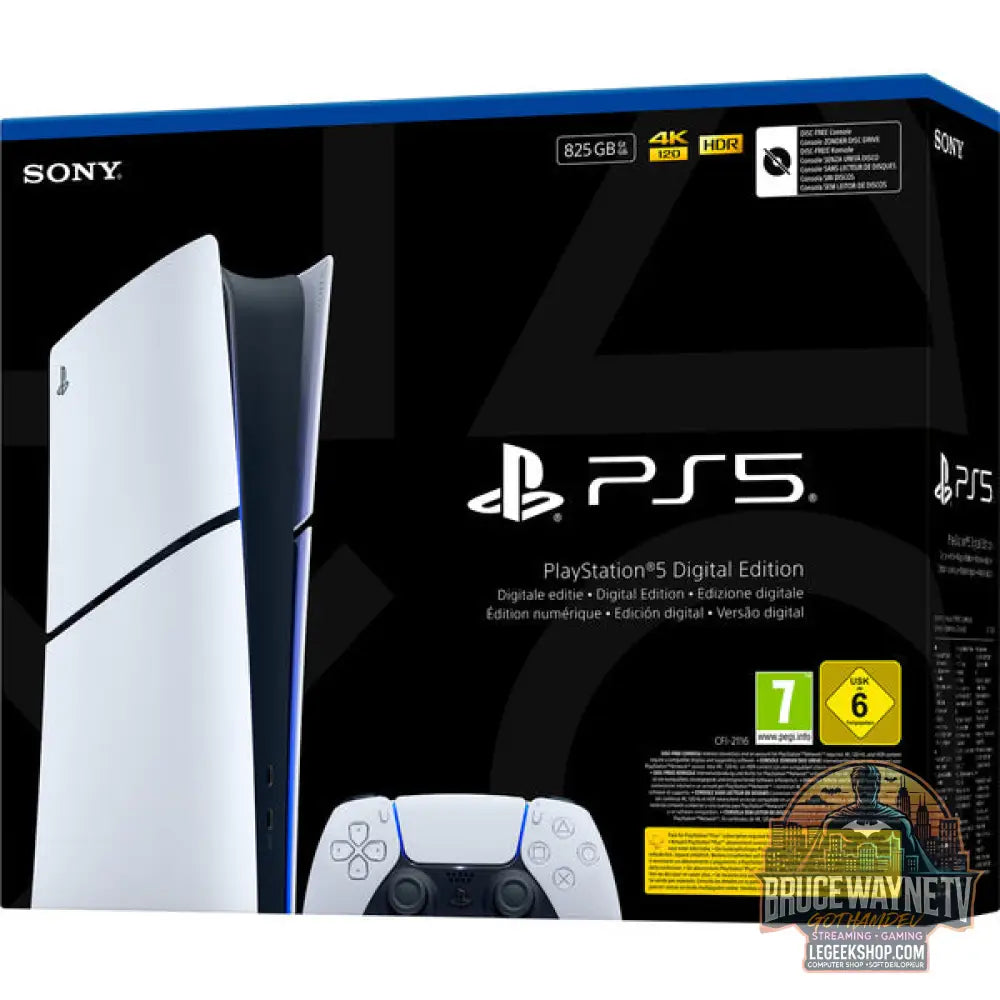 Sony PlayStation 5 Slim Digital Edition E-Chassis, Spielkonsole - Sony - vue 6
