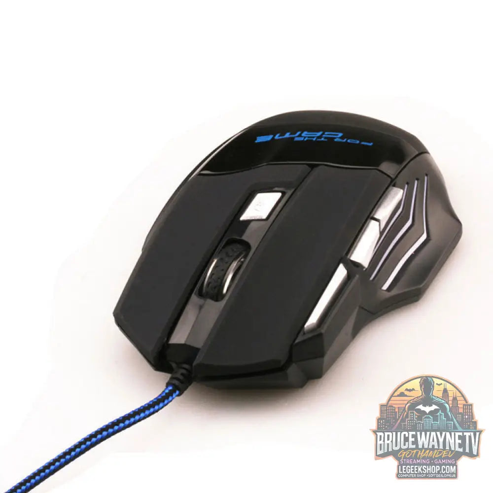 Souris Gaming USB 6 Boutons DPI Réglable RGB Filaire - Black / Tyrannosaurus Rex - Souris Gaming