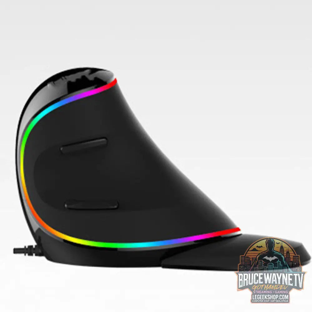 Souris Verticale Ergonomique RGB Anti-Fatigue Filaire - Souris Ergonomique
