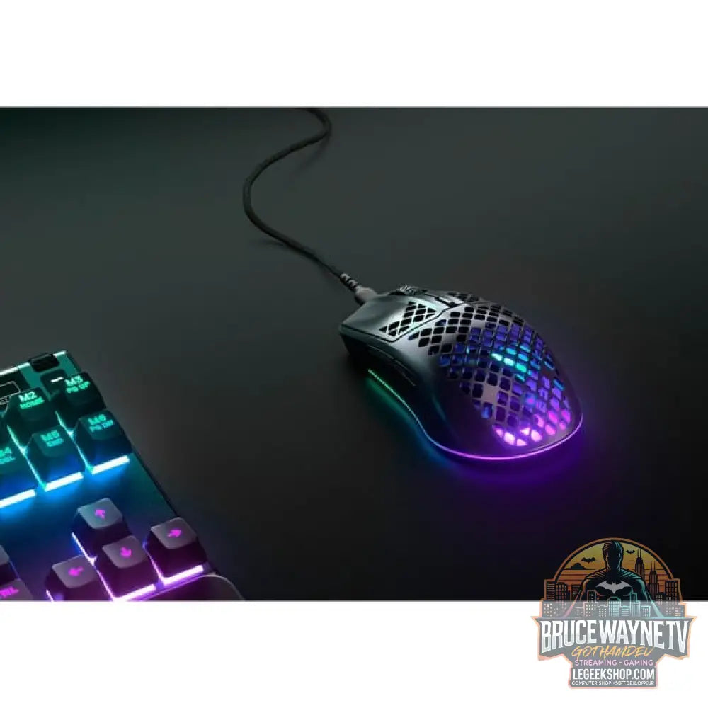 SteelSeries Aerox 3 Onyx 2022, souris gaming - vue 7