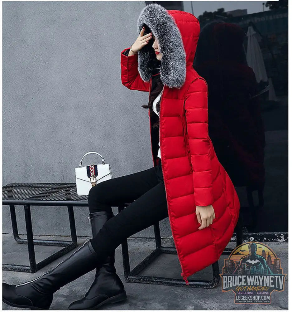 Student cotton coat women’s mid-length