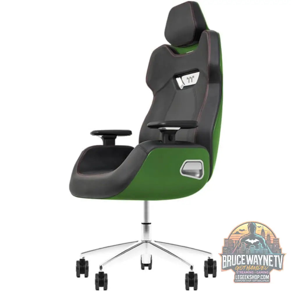 Thermaltake chaise gaming ARGENT E700 Racing Green Houndstooth tissu - Thermaltake - vue 3