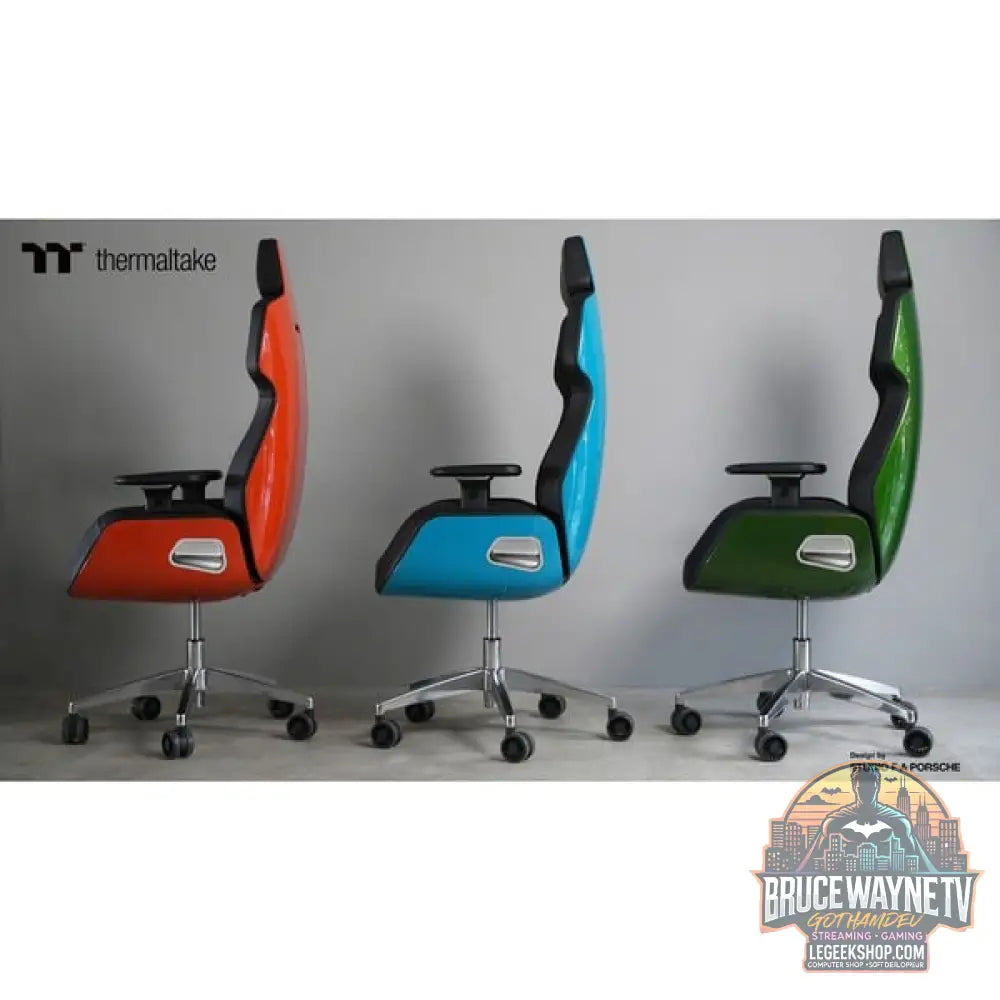 Thermaltake chaise gaming ARGENT E700 Storm Black - Thermaltake - vue 9