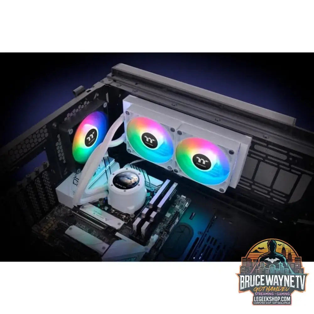Thermaltake TH240 V2 Ultra ARGB Sync AIO Liquid Cooler Snow Edition, Wasserkühlung weiß - Thermaltake - vue 11