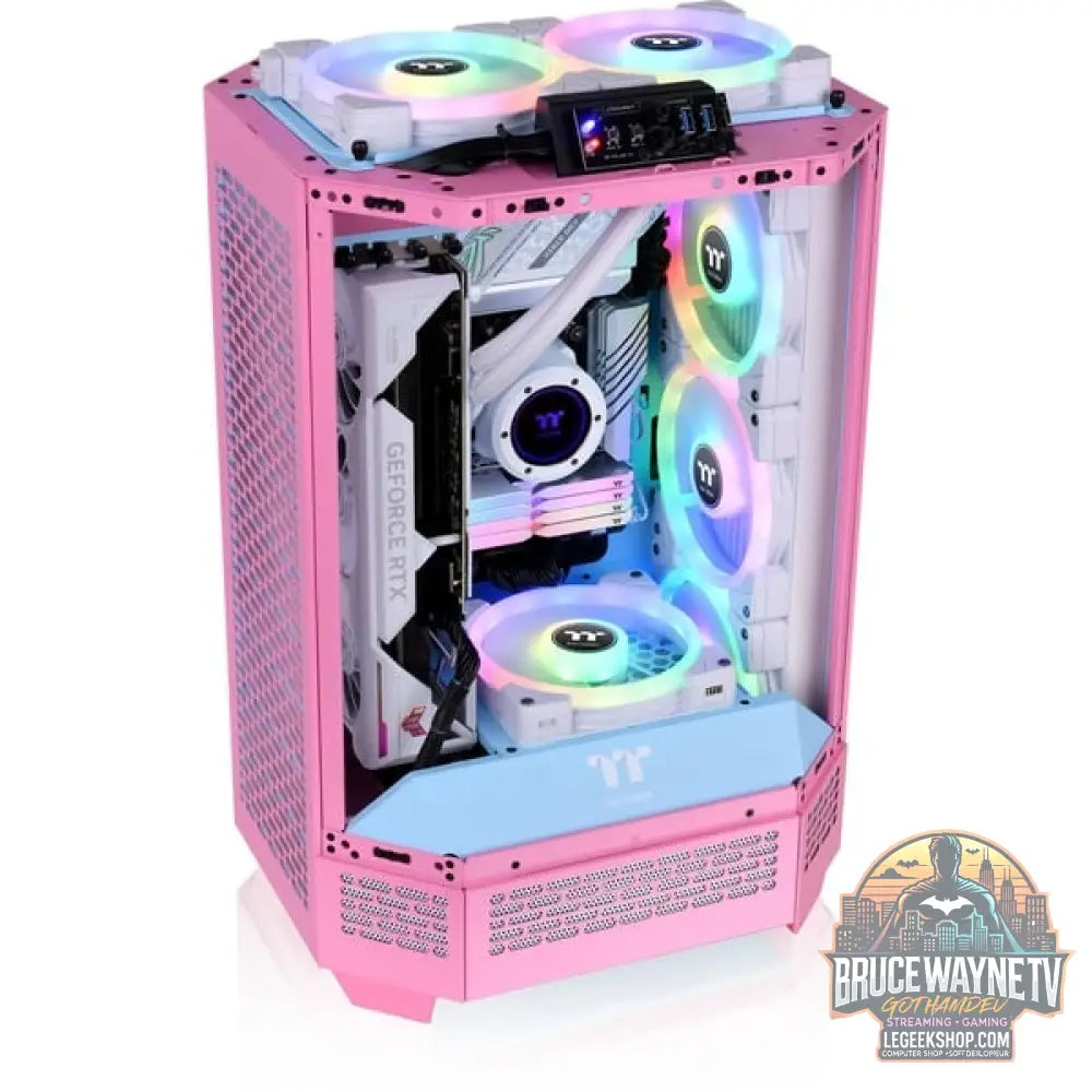Thermaltake The Tower 300 Bubble Pink, Tower-Gehäuse - Thermaltake - vue 13
