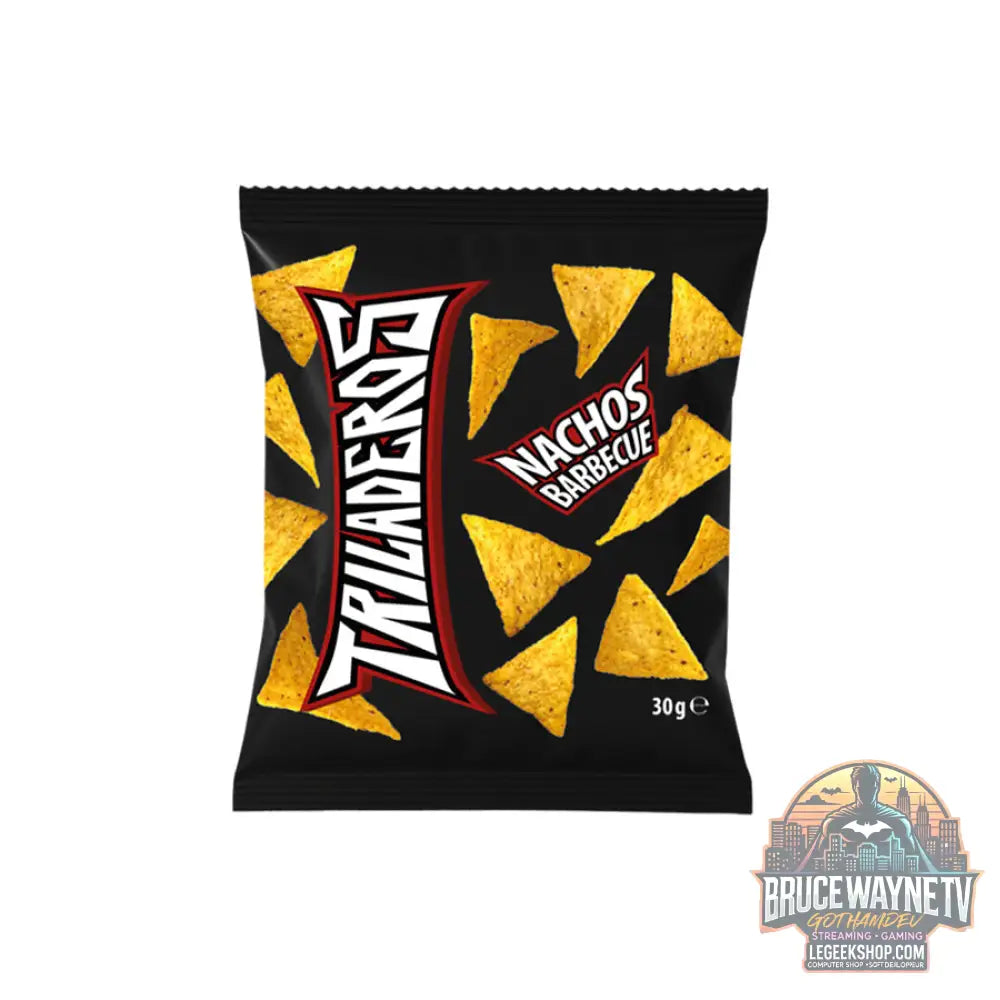 Triladeros Nachos BBQ nachos au barbecue de 30g (Paquet de 36) - Snacks & boissons importés