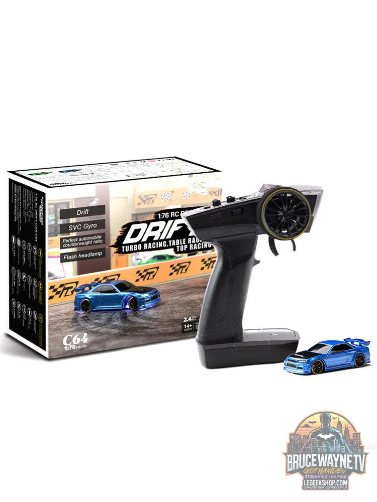 Voiture RC Drift Turbo Racing 1/76 Gyroscope Télécommande Pro - Voiture RC