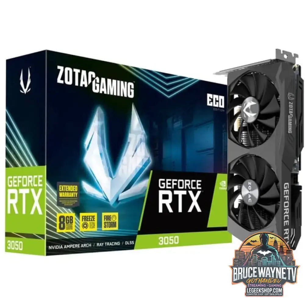ZOTAC GeForce RTX 3050 ECO, carte graphique 1x DisplayPort, 3x HDMI 2.1 - ZOTAC