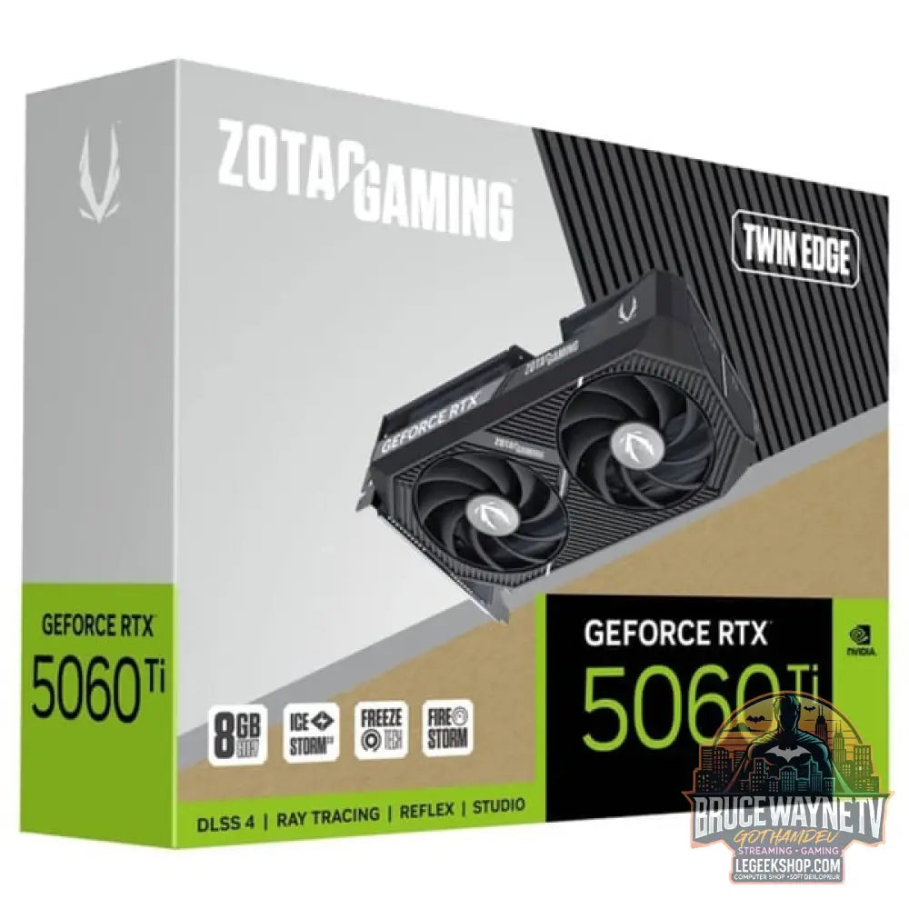 ZOTAC GeForce RTX 5060 Ti Twin Edge 8GB, carte graphique DLSS 4, 3x DisplayPort, 1x HDMI 2.1 - ZOTAC - vue 7