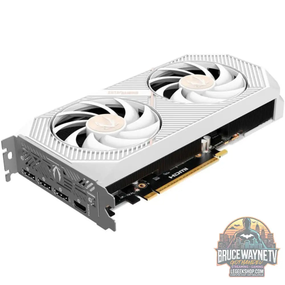 ZOTAC GeForce RTX 5070 Twin Edge OC White Edition, carte graphique DLSS 4, 3x DisplayPort, 1x HDM - ZOTAC - vue 3